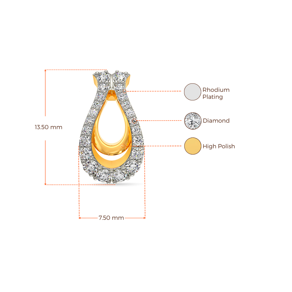 Power of the Ocean Diamond Earrings
