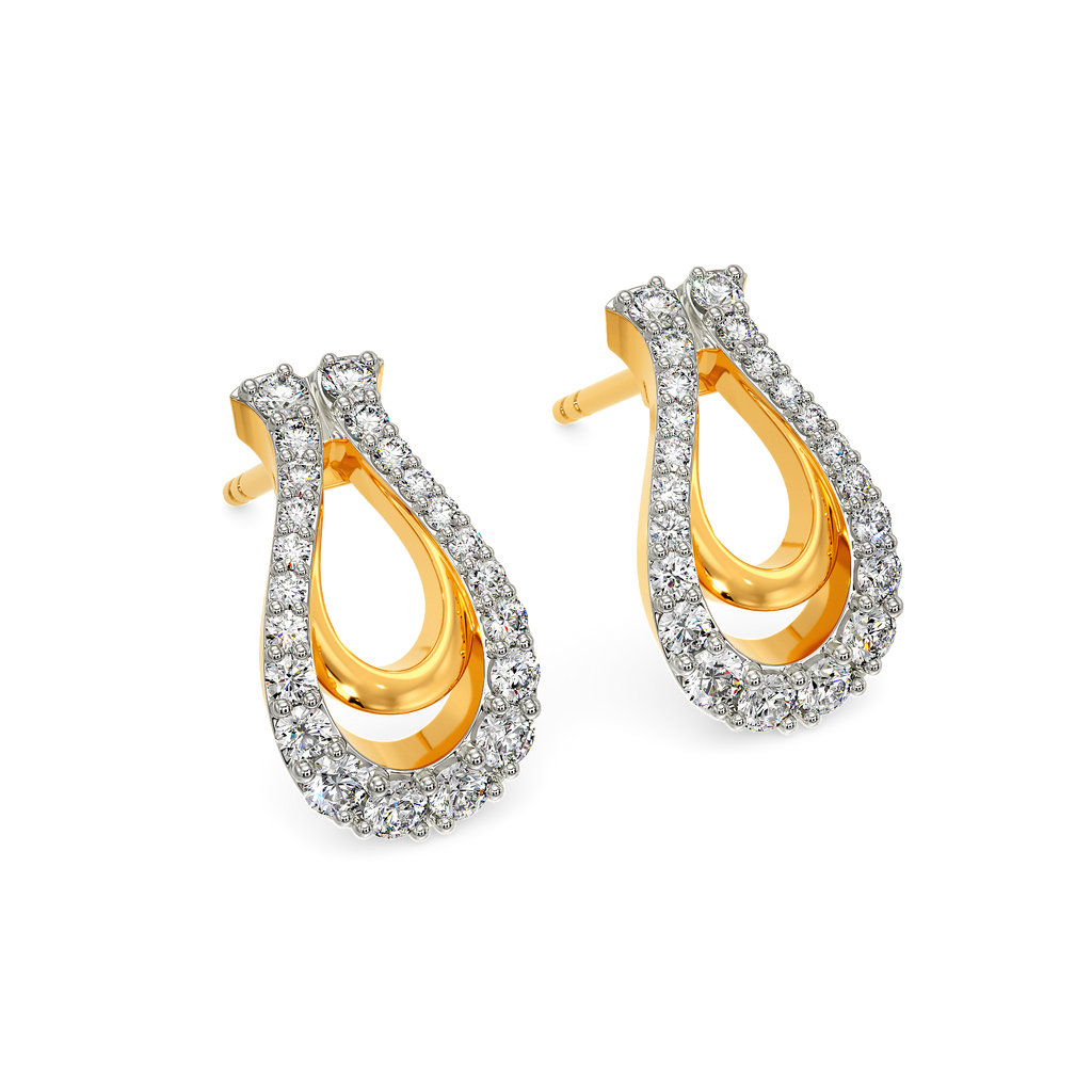 Power of the Ocean Diamond Earrings