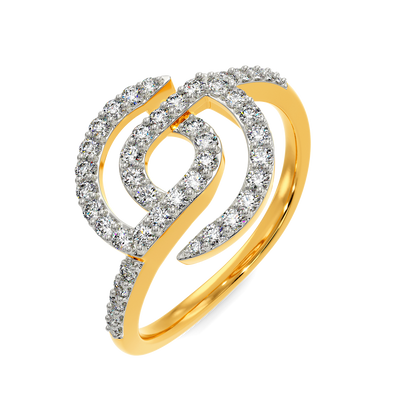 Print Nostalgia Diamond Rings