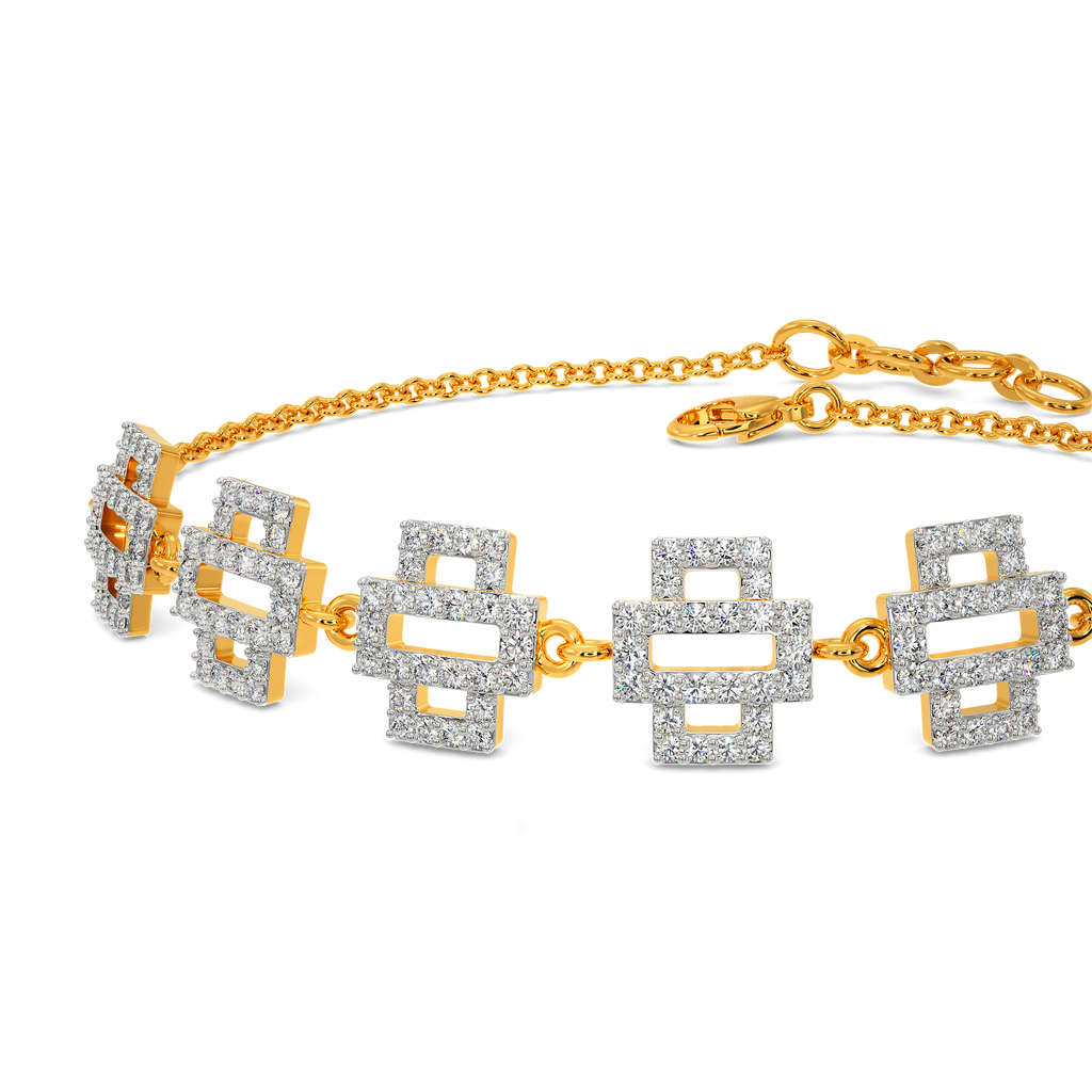 Glitch Effect Diamond Bracelets