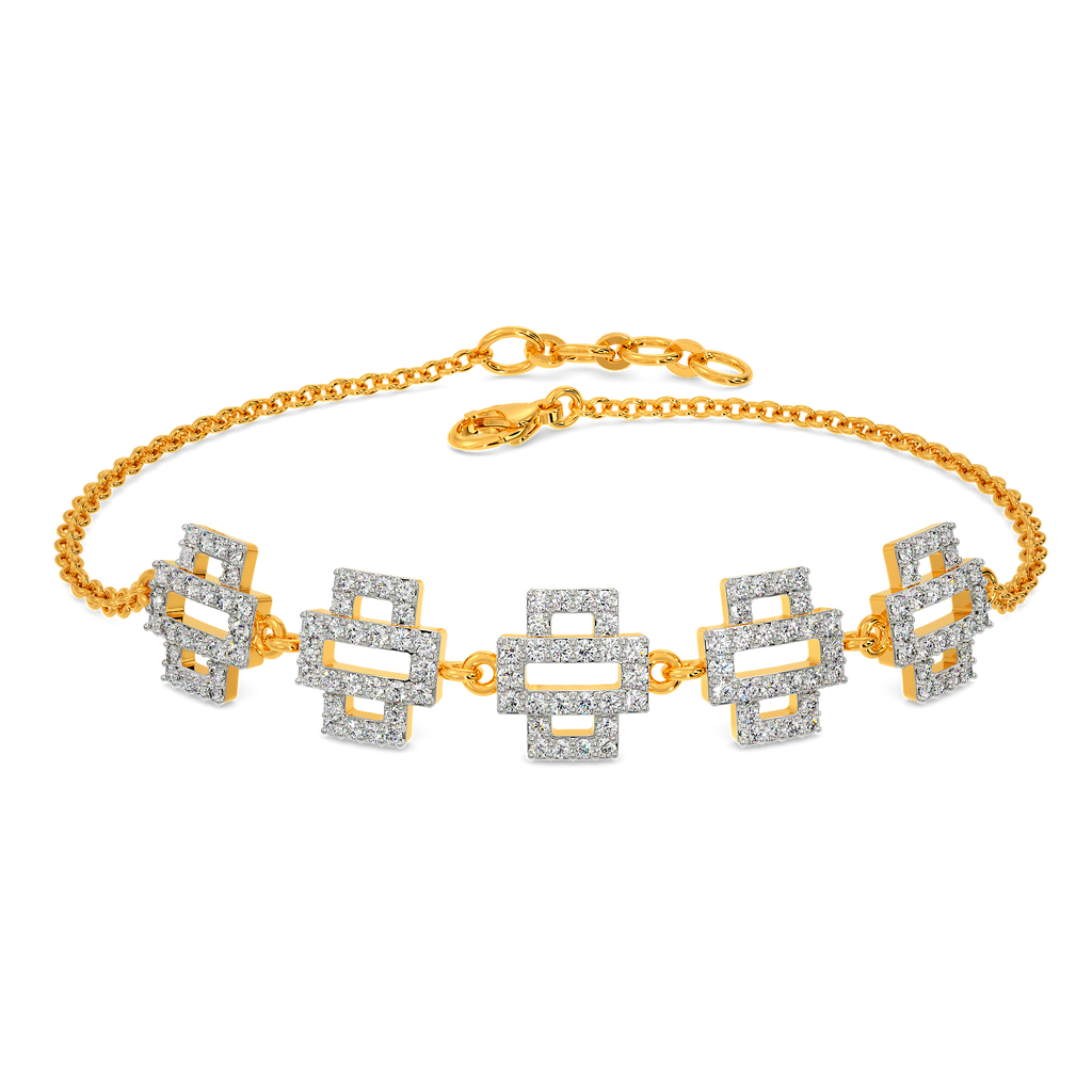 Glitch Effect Diamond Bracelets