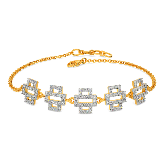 Glitch Effect Diamond Bracelets