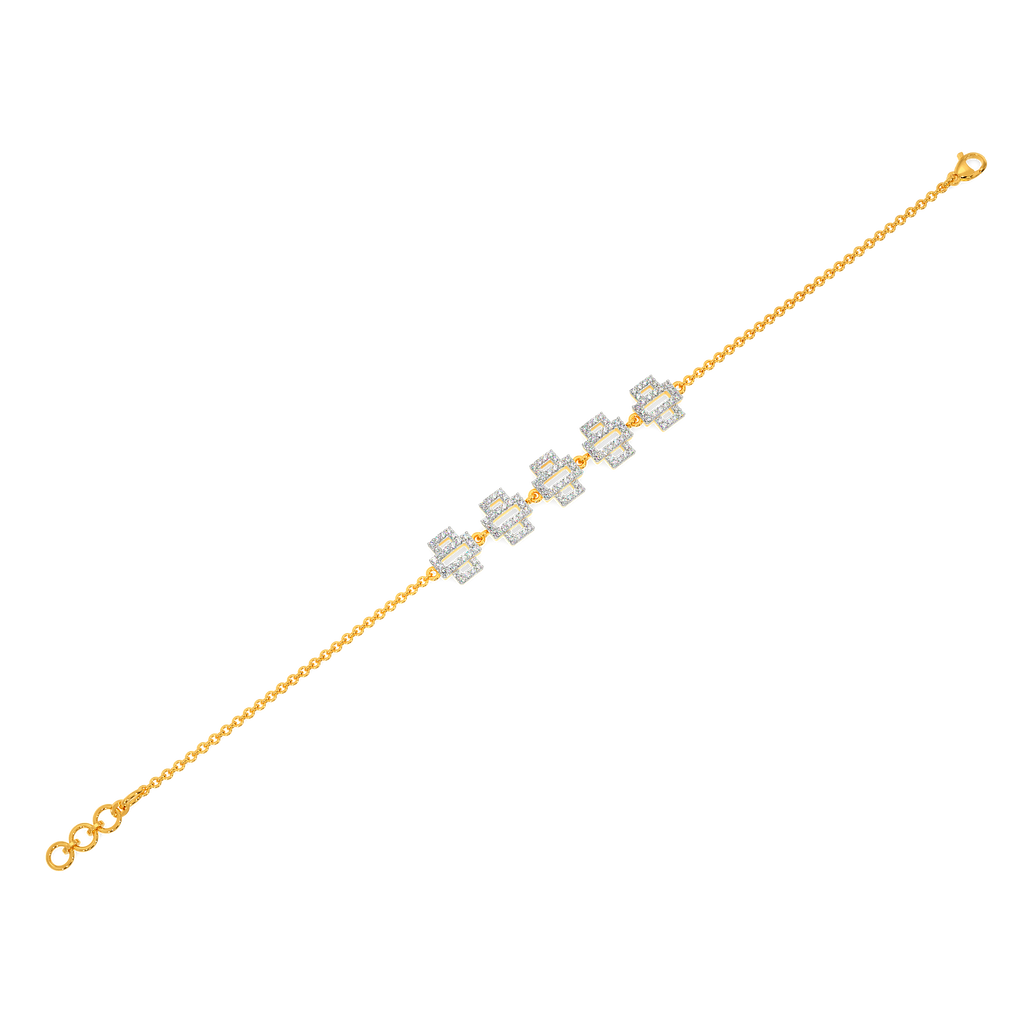 Glitch Effect Diamond Bracelets