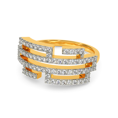 Glitch Effect Diamond Rings