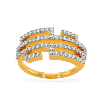 Glitch Effect Diamond Rings