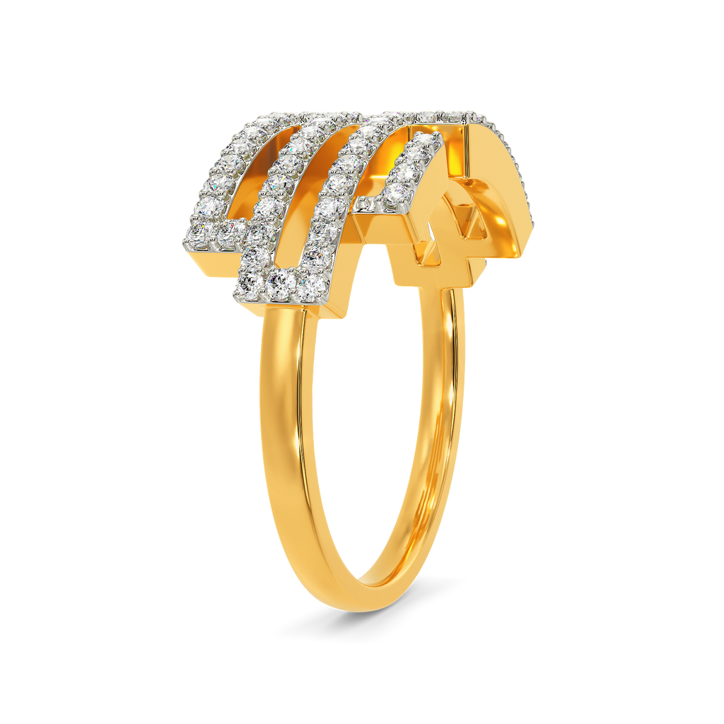 Glitch Effect Diamond Rings