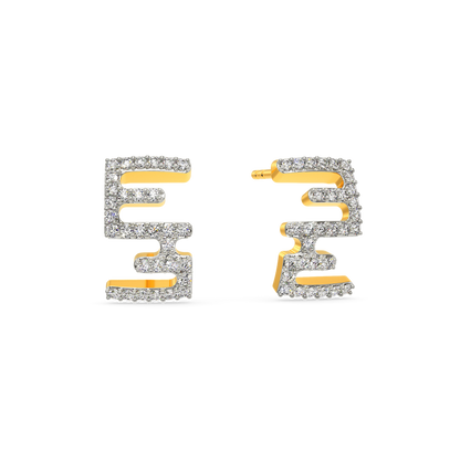 Print Magic Diamond Earrings