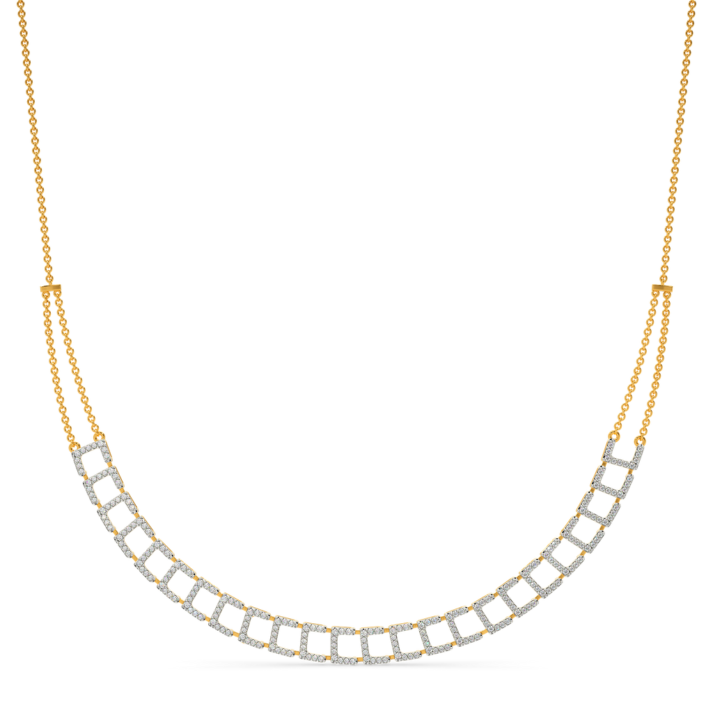 Print Magic Diamond Necklaces