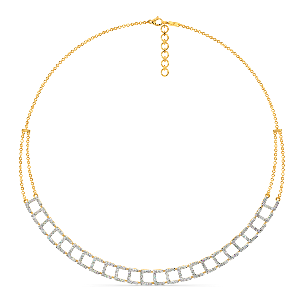 Print Magic Diamond Necklaces