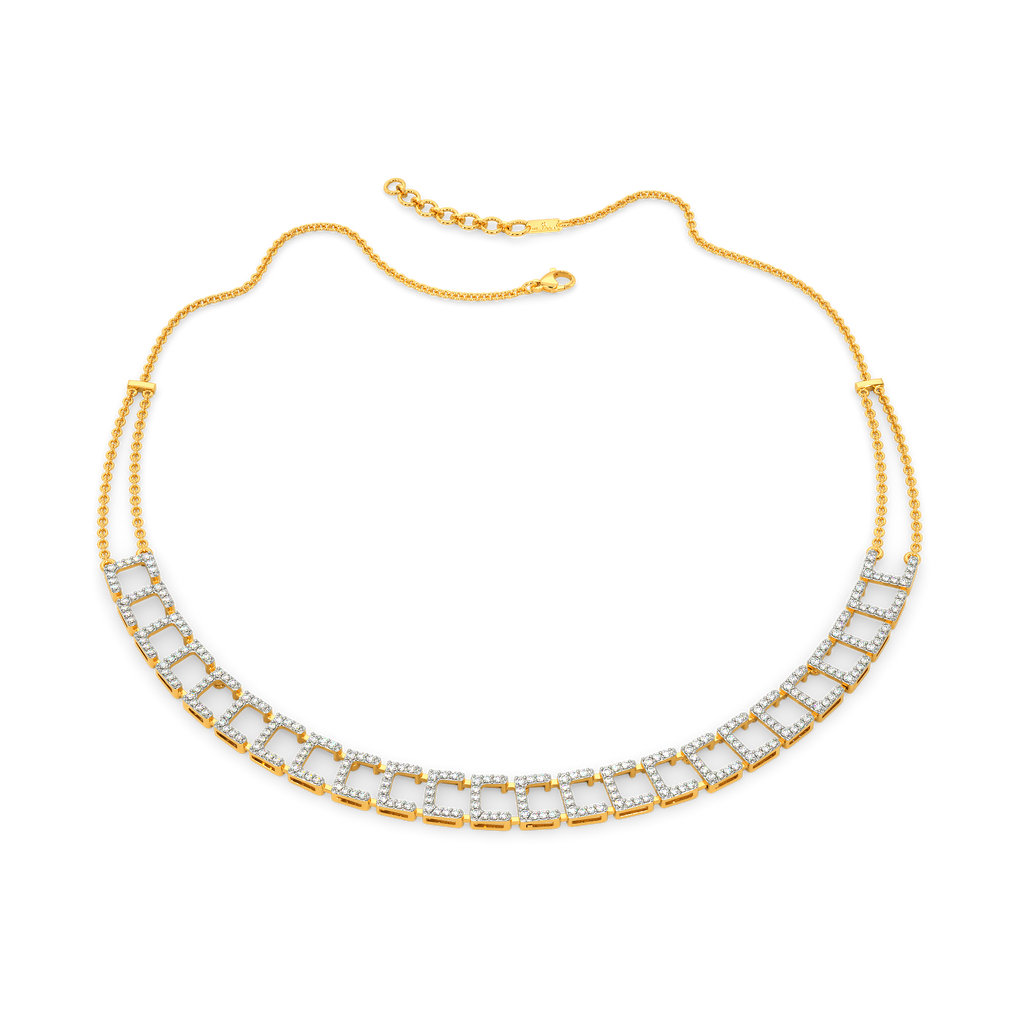 Print Magic Diamond Necklaces