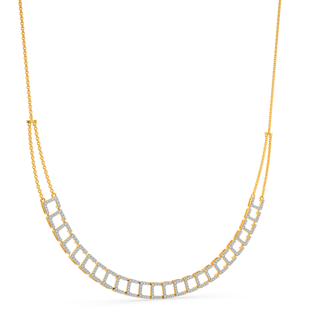 Print Magic Diamond Necklaces