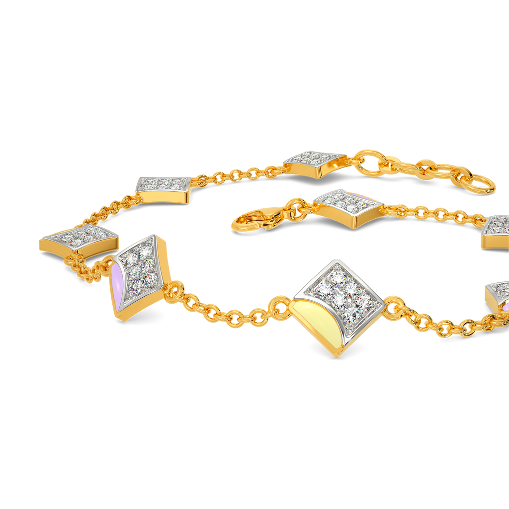 Scoop of Pastel Diamond Bracelets