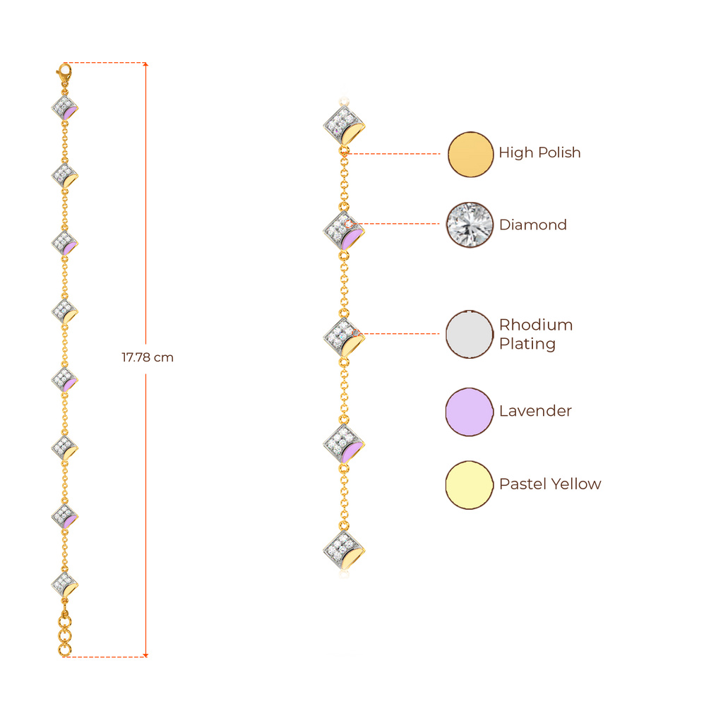 Scoop of Pastel Diamond Bracelets