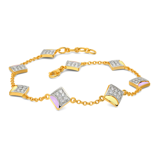 Scoop of Pastel Diamond Bracelets