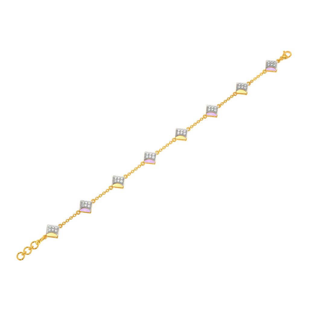 Scoop of Pastel Diamond Bracelets