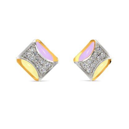Scoop of Pastel Diamond Earrings