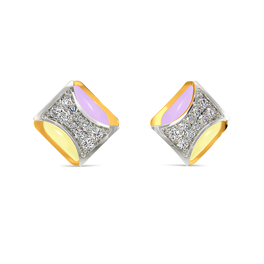 Scoop of Pastel Diamond Earrings