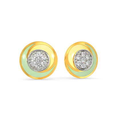 In a Scoop Mood  Diamond Earrings