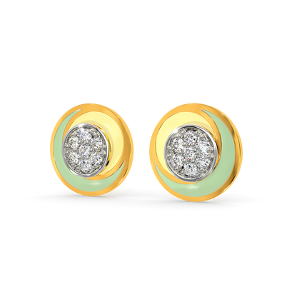 In a Scoop Mood  Diamond Earrings