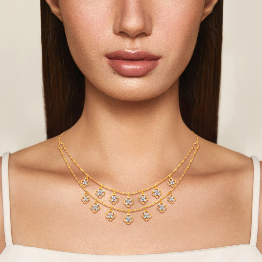Lace Spark Diamond Necklaces