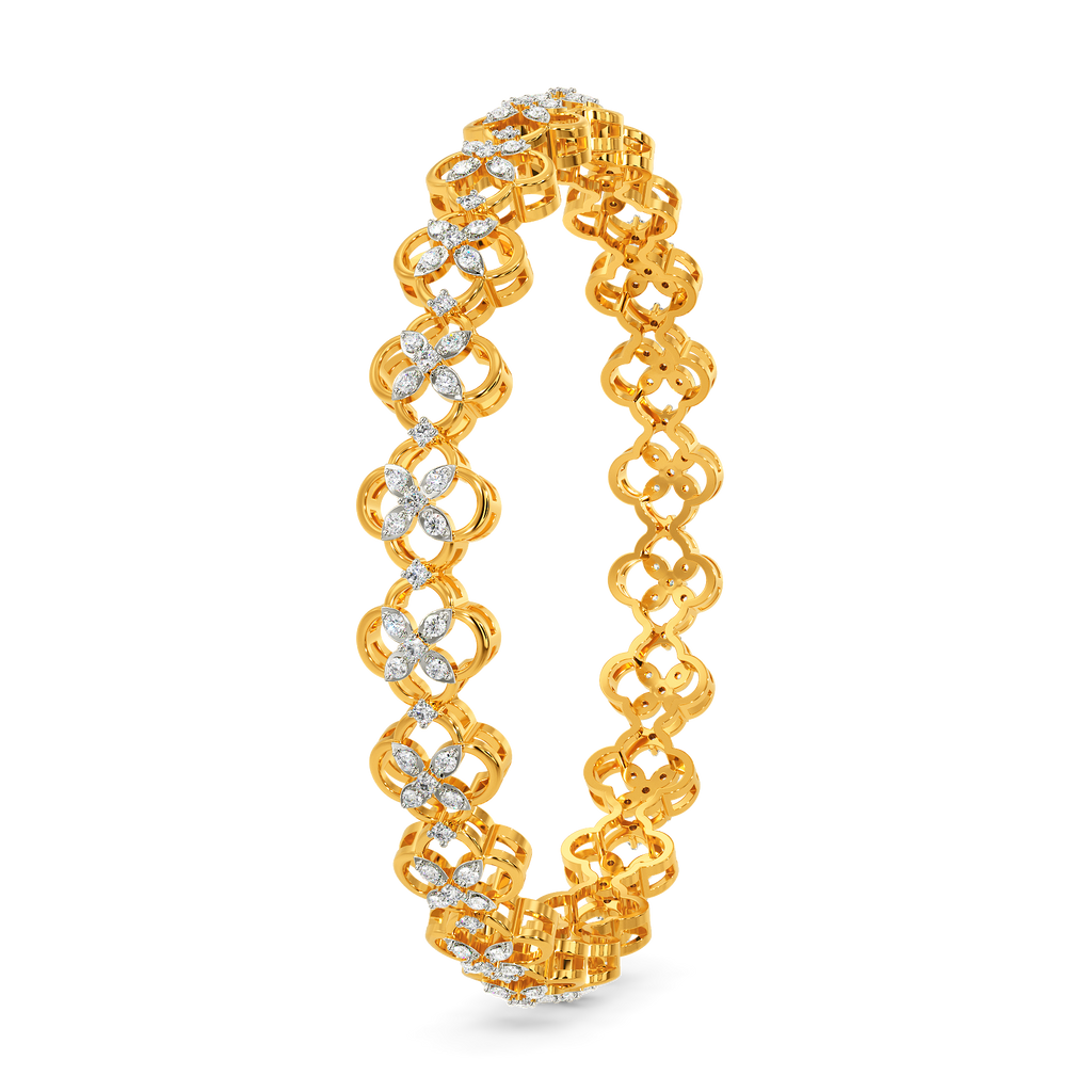 Lace Spark Diamond Bangles