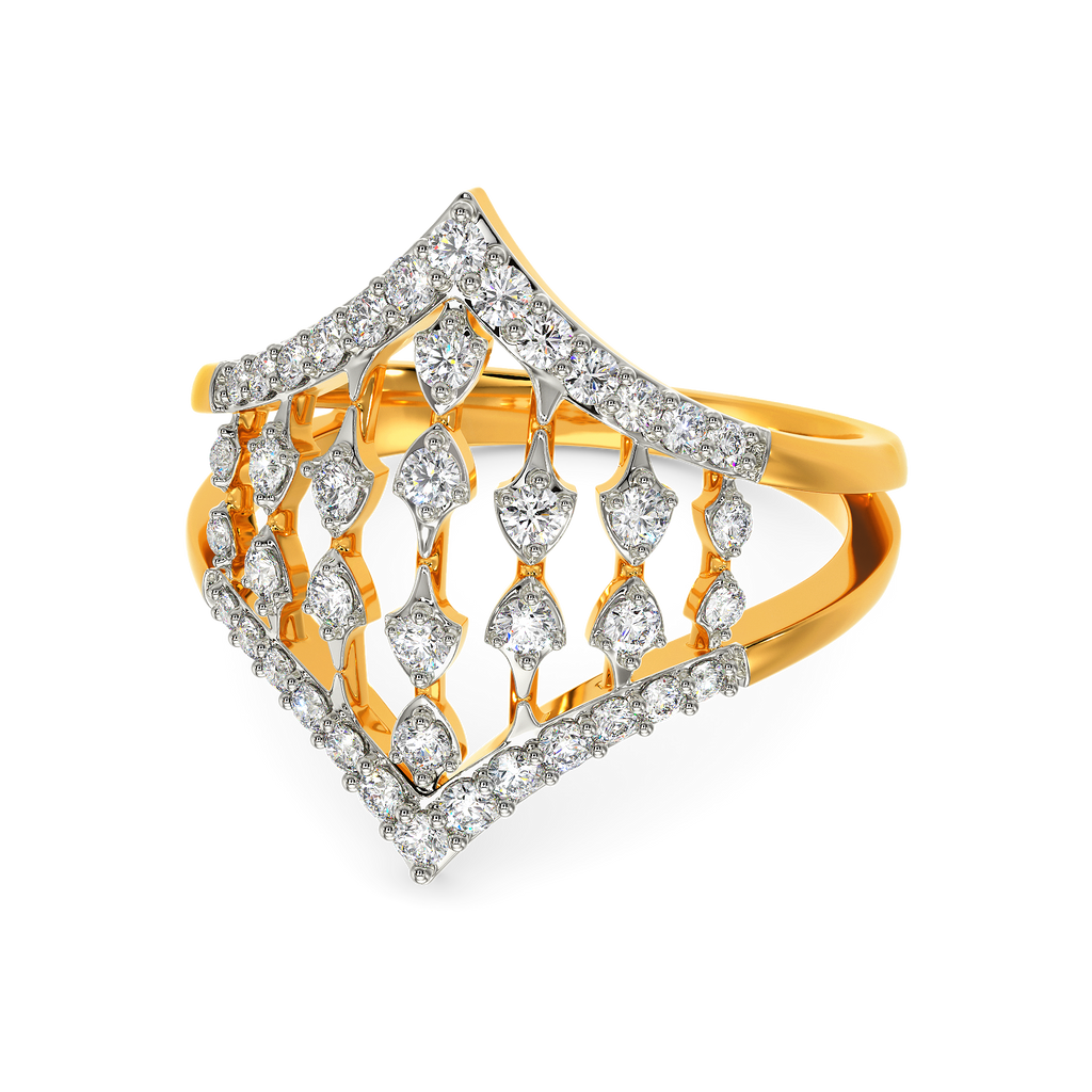 Sheer Lace Diamond Rings
