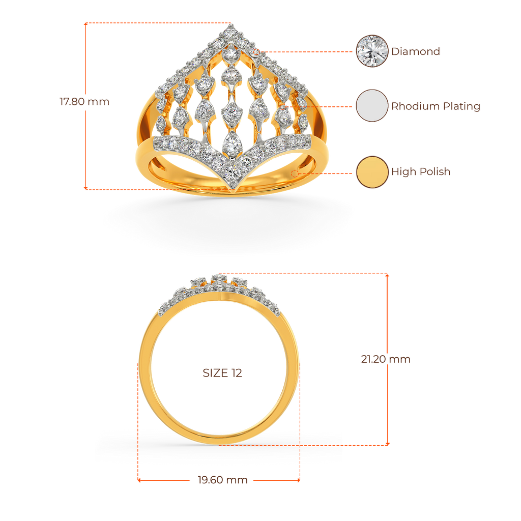 Sheer Lace Diamond Rings