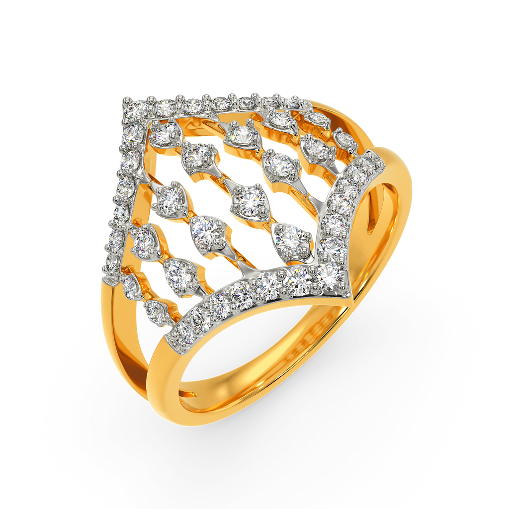 Sheer Lace Diamond Rings