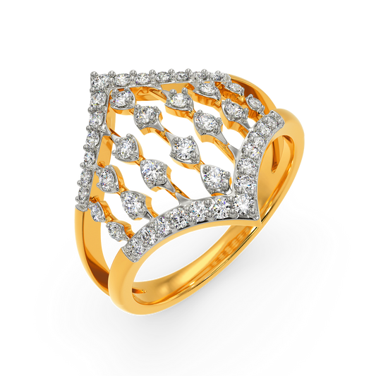 Sheer Lace Diamond Rings