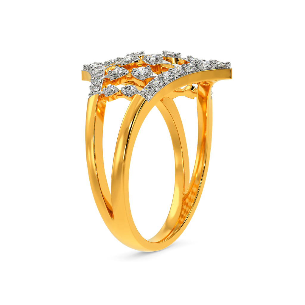 Sheer Lace Diamond Rings