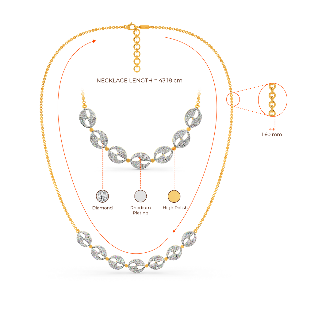 Grey Symphony Diamond Necklaces