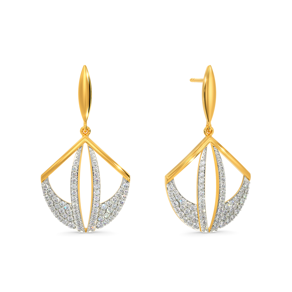 Rise n Grey Diamond Earrings