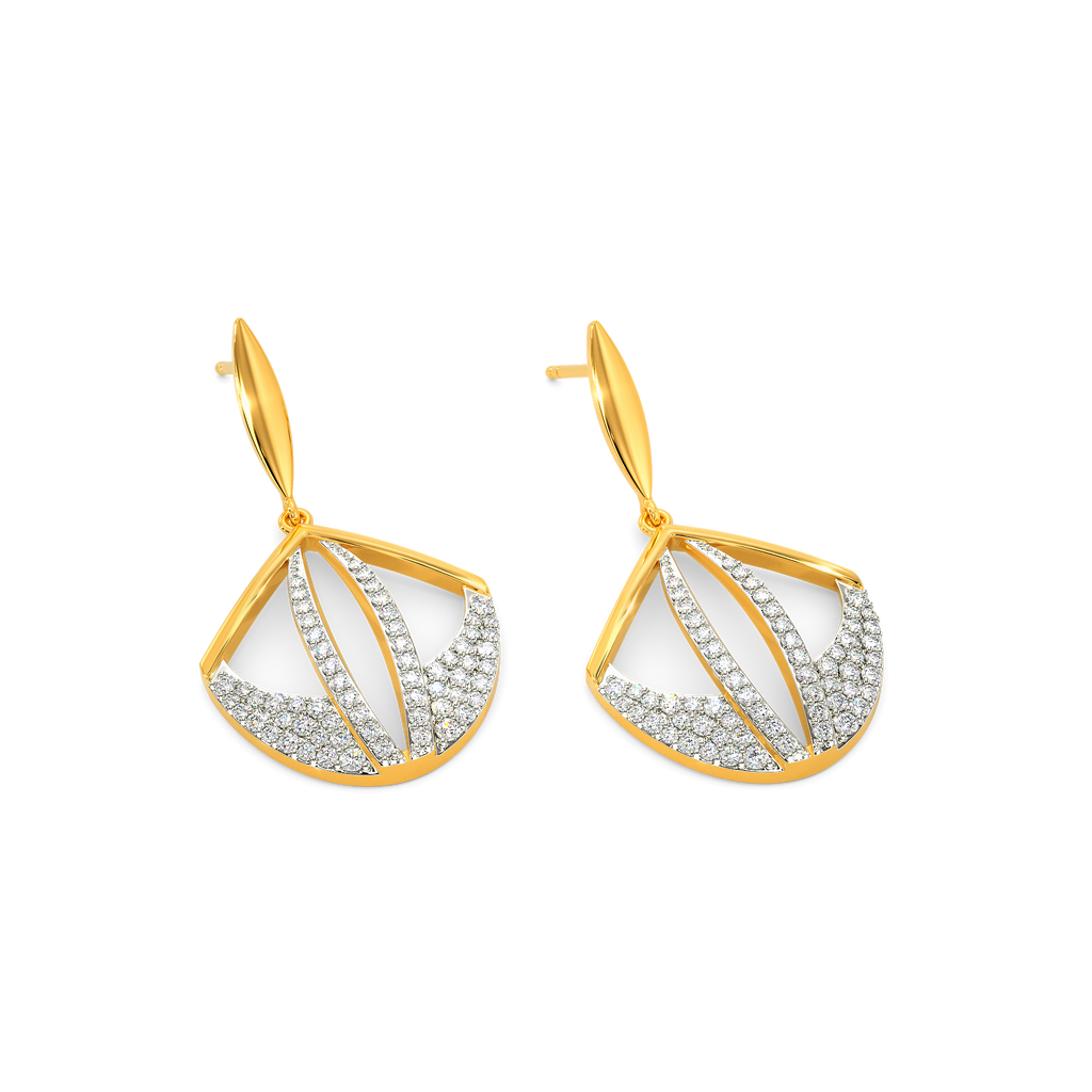 Rise n Grey Diamond Earrings