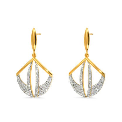 Rise n Grey Diamond Earrings