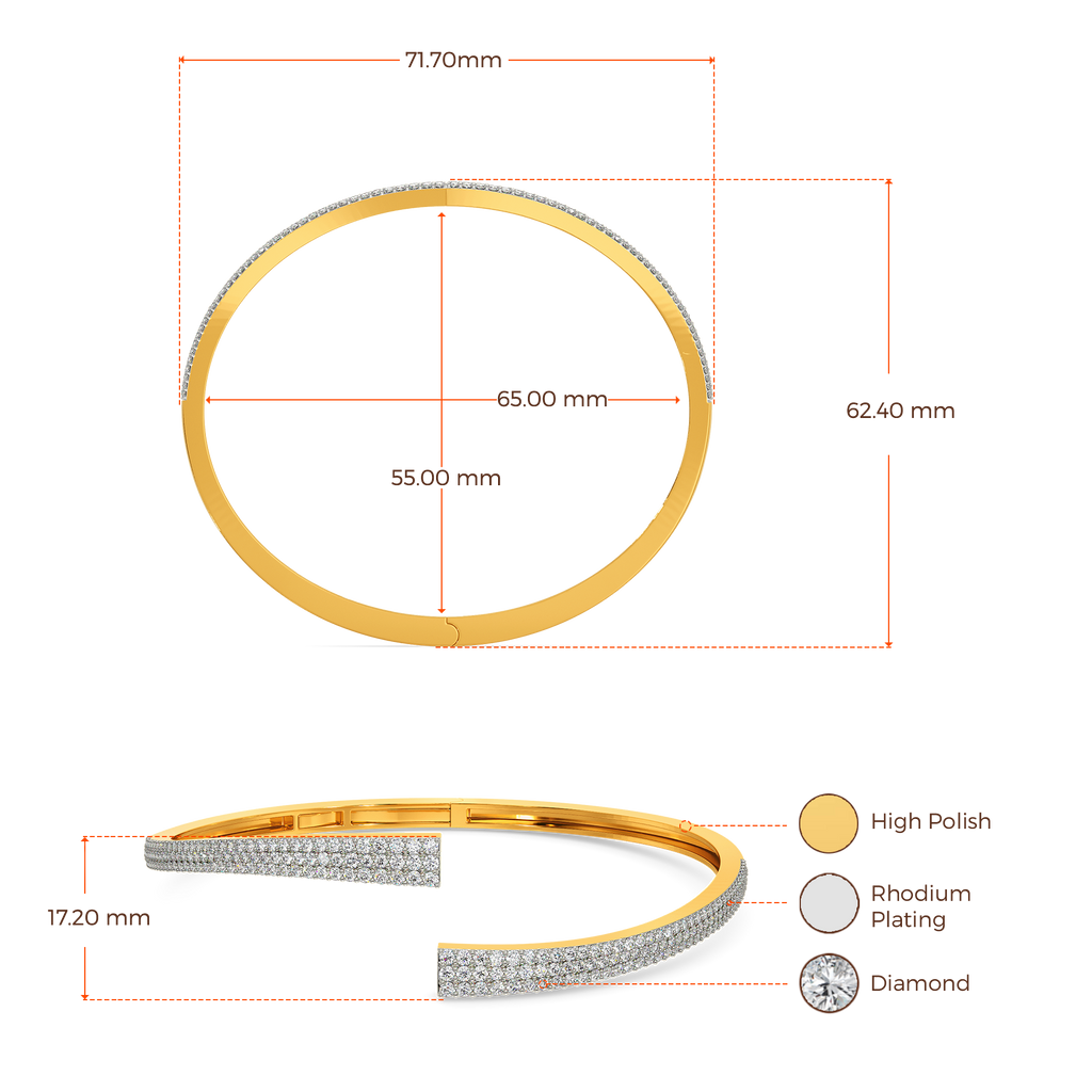 Lil More About You Diamond Bangles