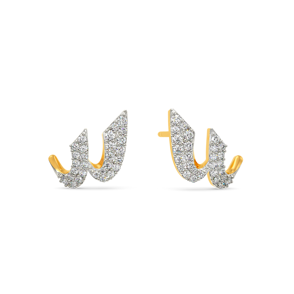 Express in Grey Diamond Earrings