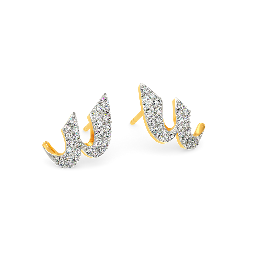 Express in Grey Diamond Earrings