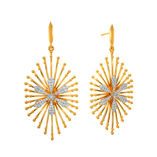Beads Speak Diamond Earrings