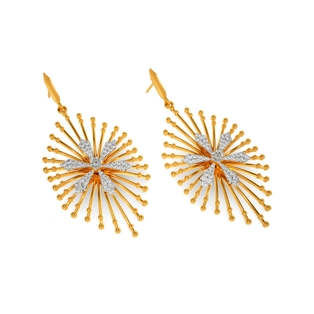 Beads Speak Diamond Earrings
