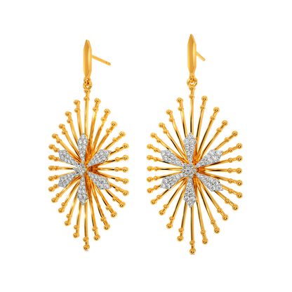 Beads Speak Diamond Earrings