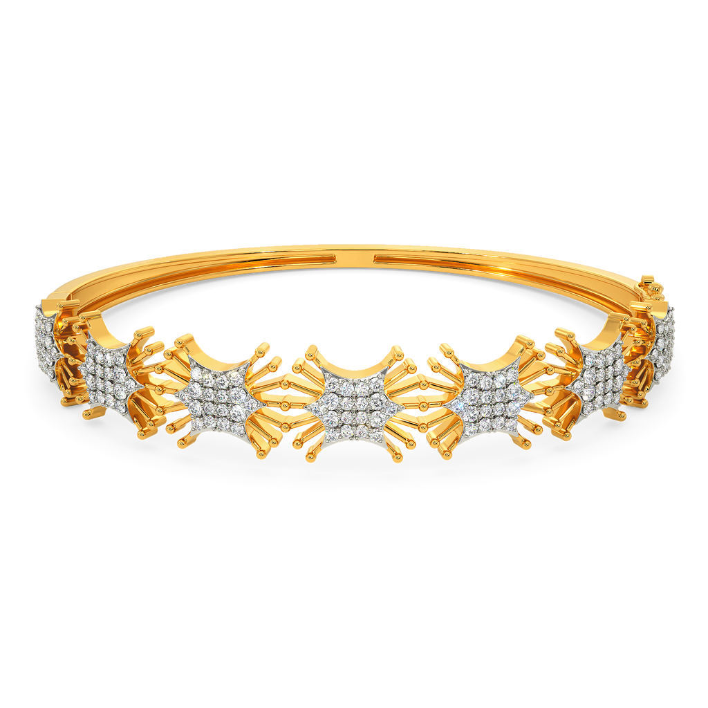 Playful Beads Diamond Bangles