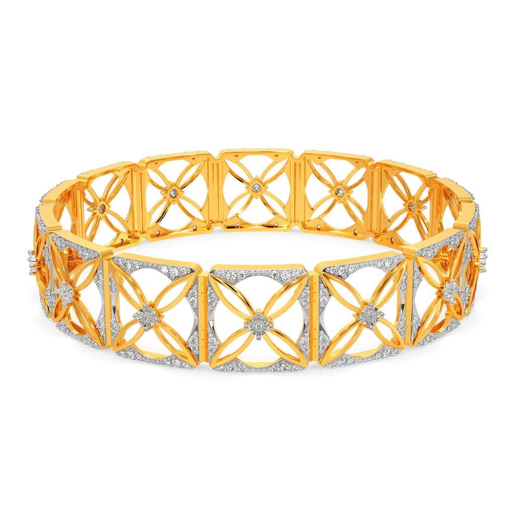 Dare to Bloom Diamond Bangles