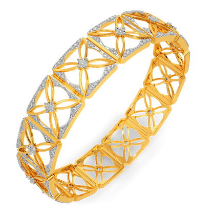 Dare to Bloom Diamond Bangles