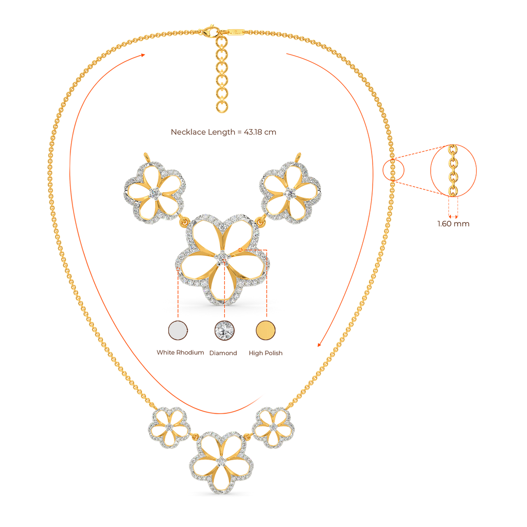 Bloom Like Magnolia Diamond Necklaces