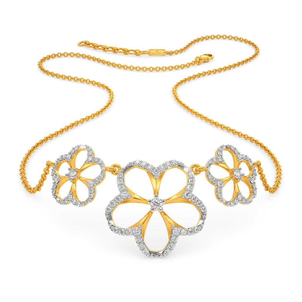 Bloom Like Magnolia Diamond Necklaces