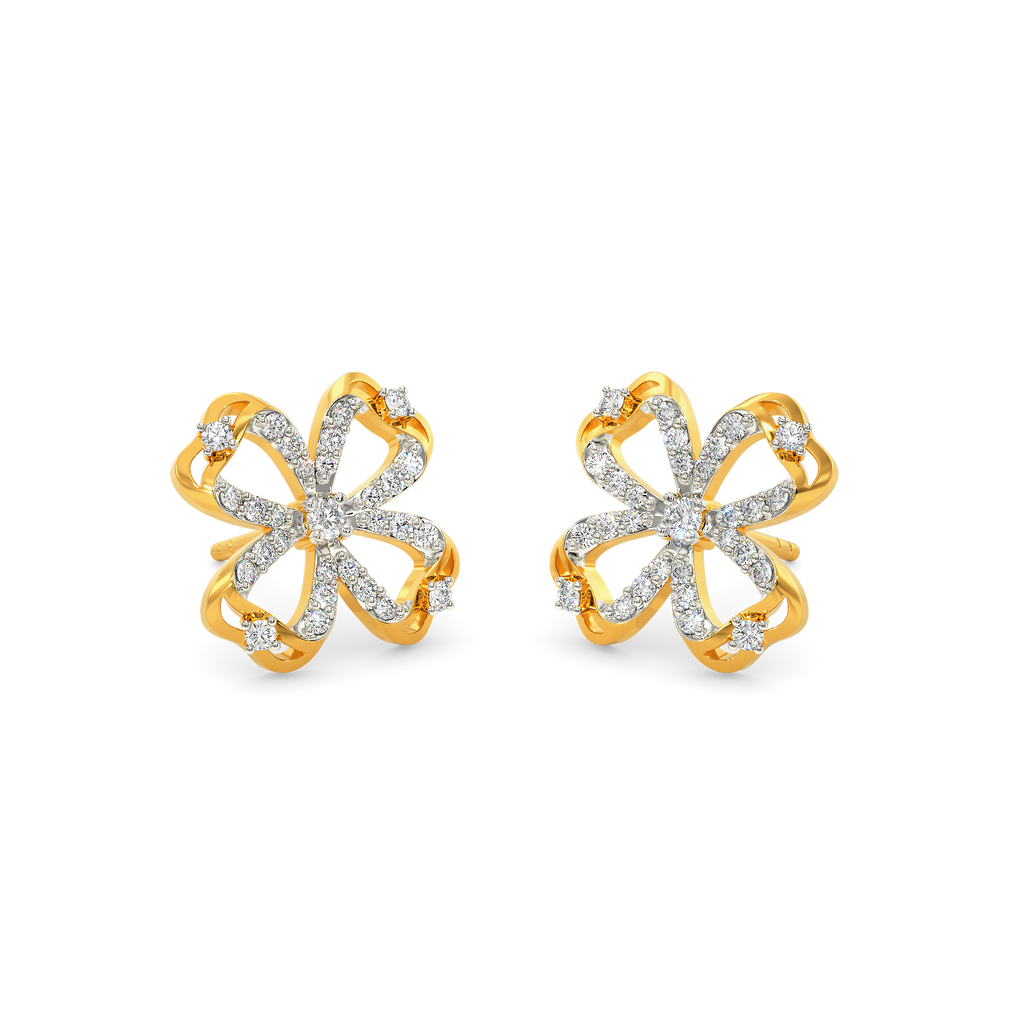 Mystic Bloom Diamond Earrings