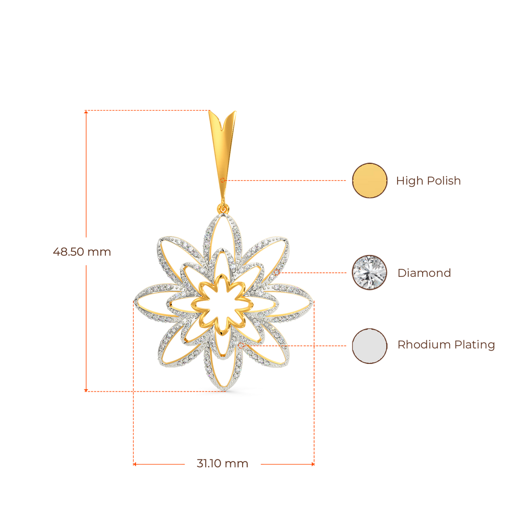 Blooms Party Diamond Earrings