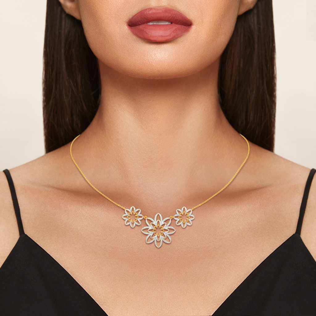 Blooms Party Diamond Necklaces