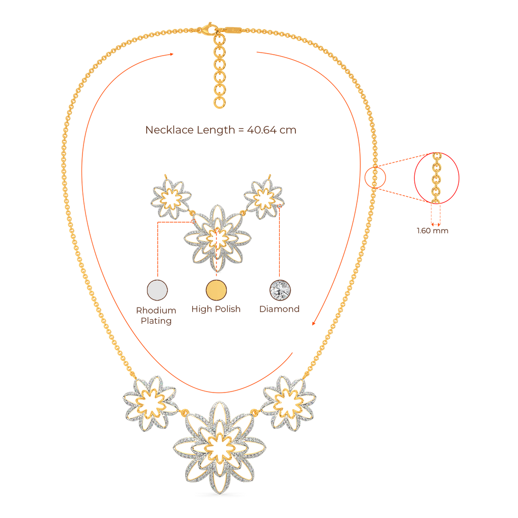 Blooms Party Diamond Necklaces