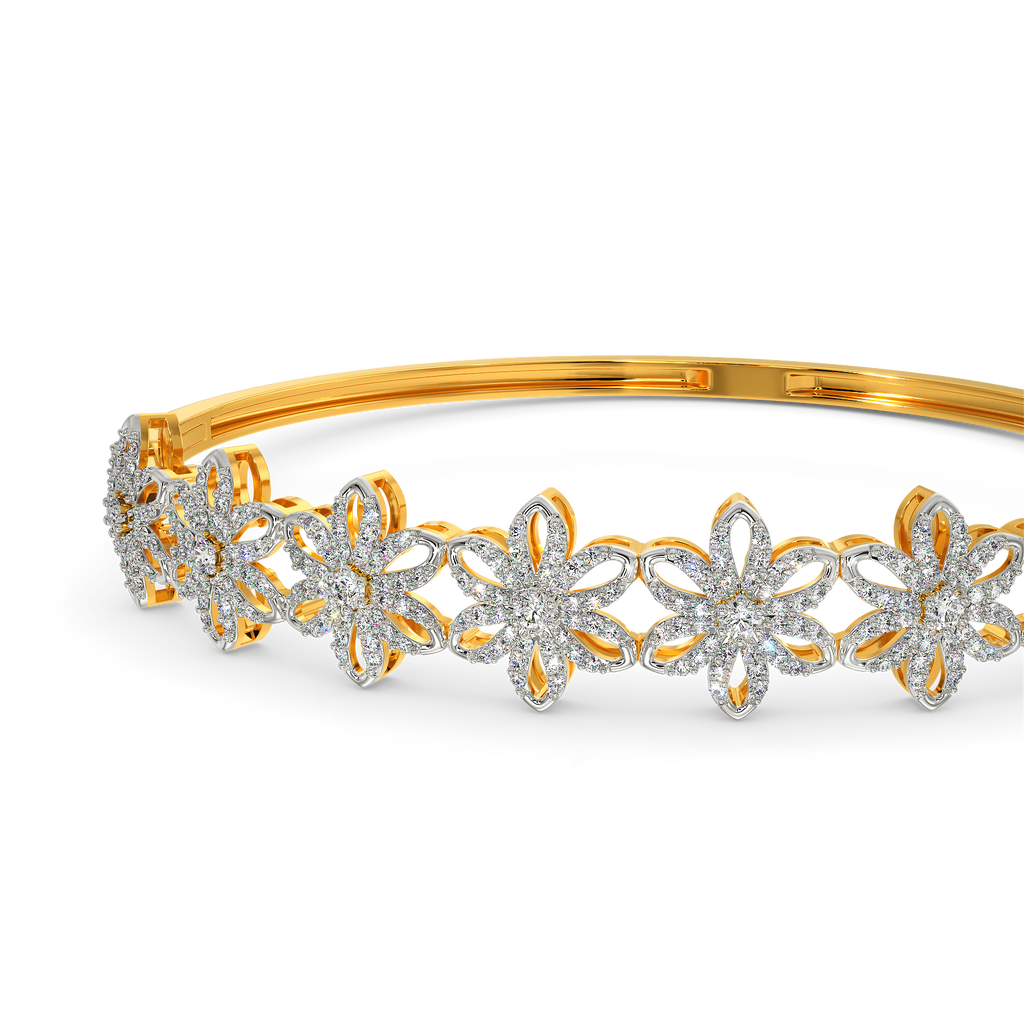 Season de Flora Diamond Bangles
